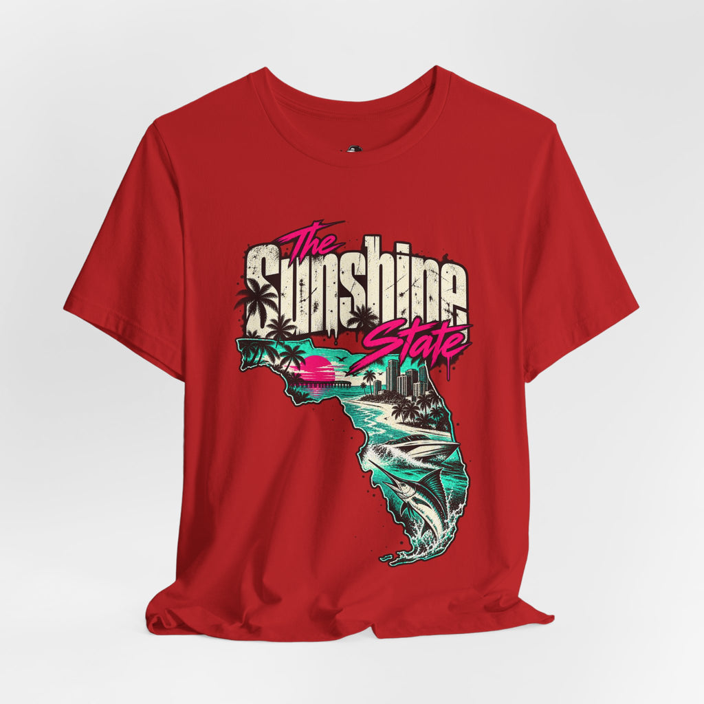 The Sunshine State Funny Minimalist Typography T-Shirt