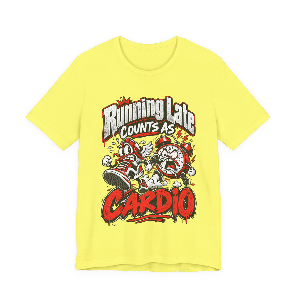 Running Late Counts As Cardio Funny Fitness T-Shirt