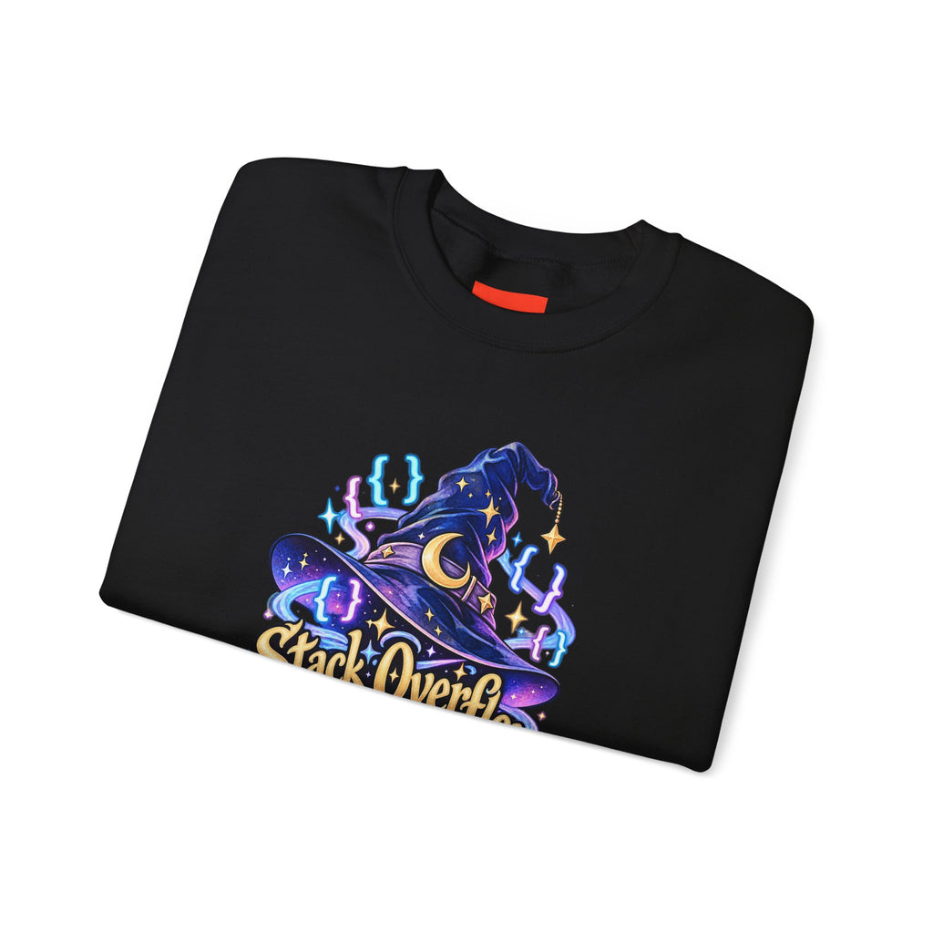 Stack Overflow Sorceress Funny Programmer Sweatshirt