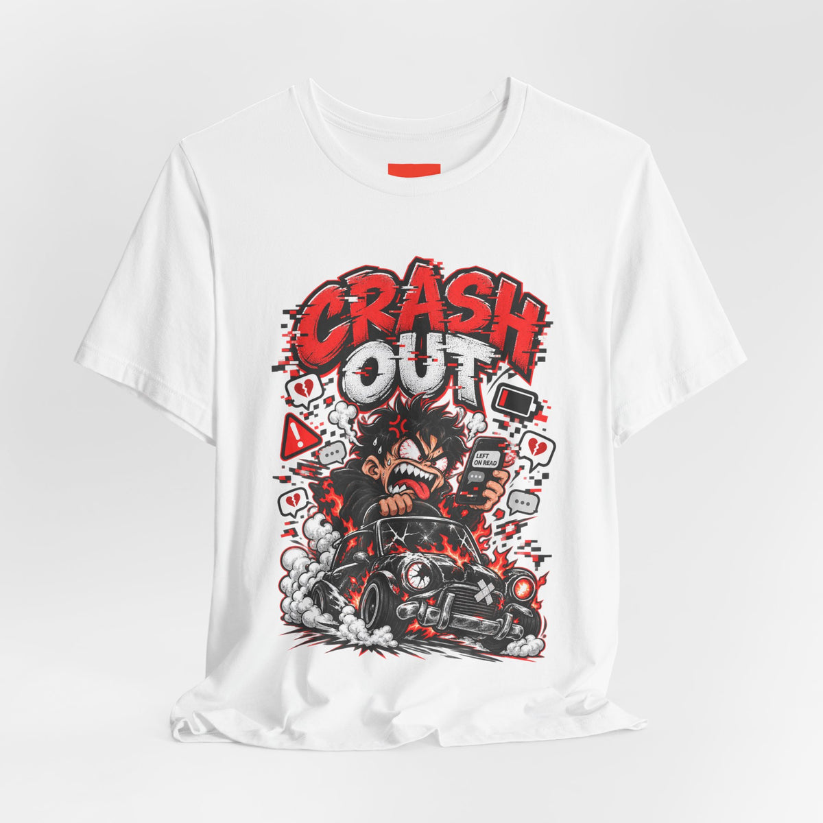 CRASH OUT Funny Streetwear T-Shirt