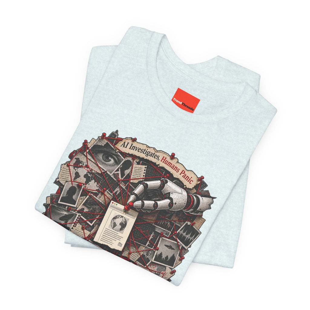 AI Investigates, Humans Panic Funny Programmer T-Shirt