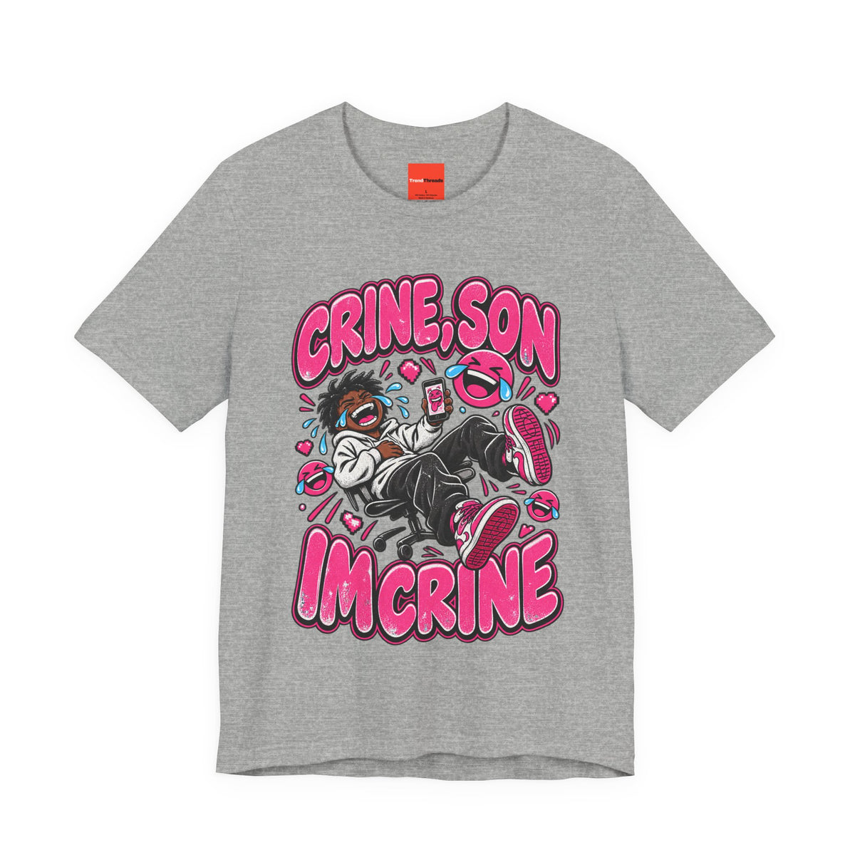 CRINE, SON IM CRINE Funny Y2K Graphic T-Shirt