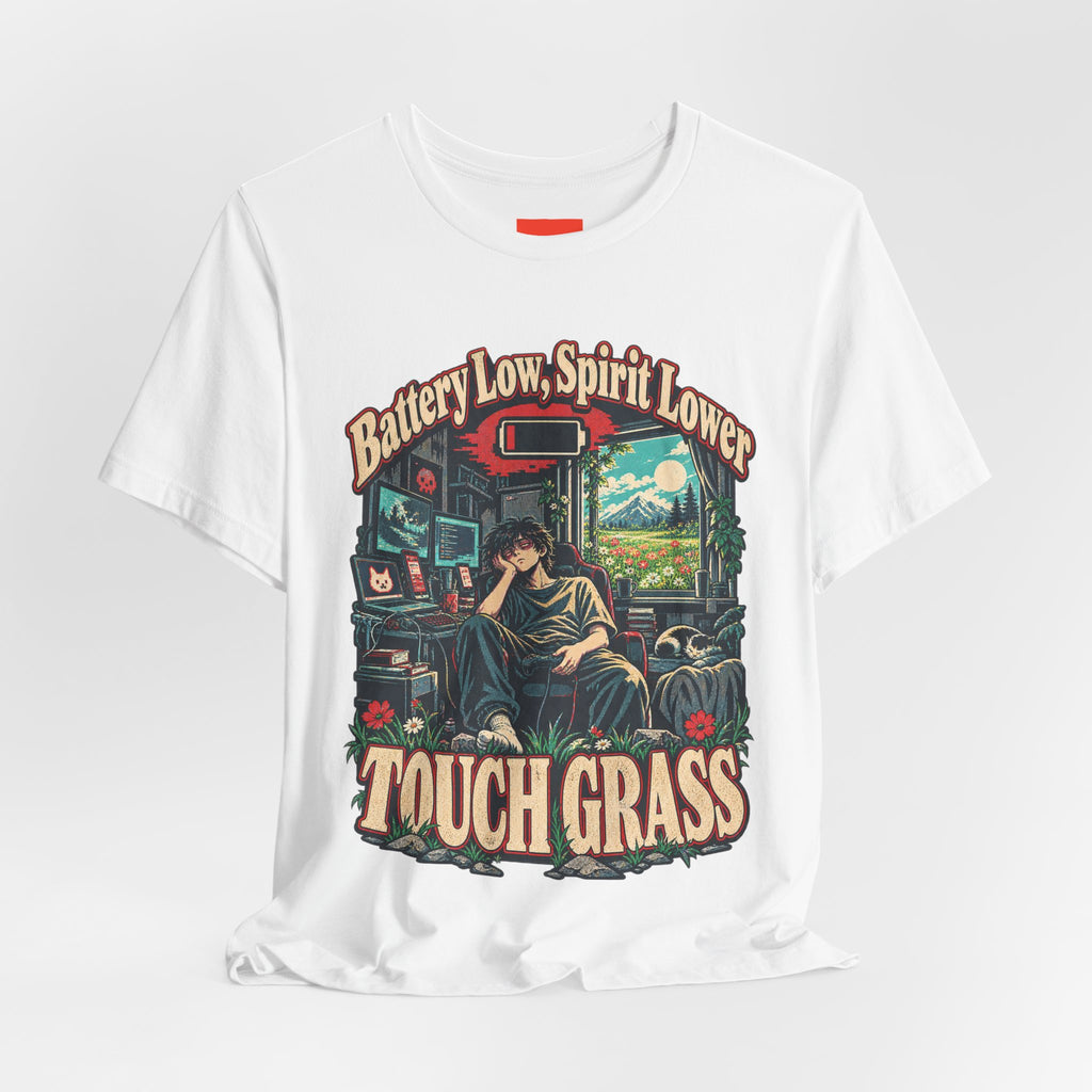 Battery Low, Spirit Lower Funny Self-Deprecating T-Shirt