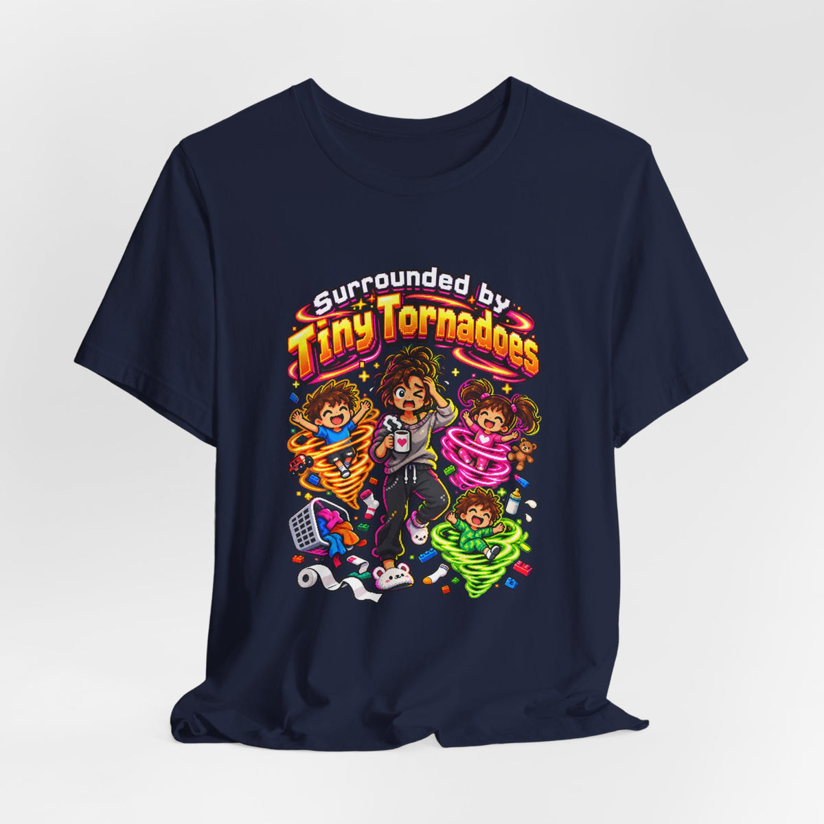 Surrounded by Tiny Tornadoes Funny Parent T-Shirt