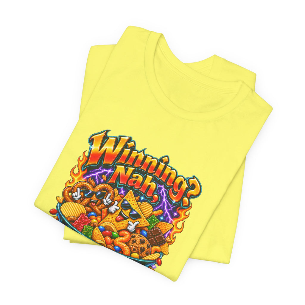 Winning? Nah, I’m Here for Snacks Funny Casual Party T-Shirt