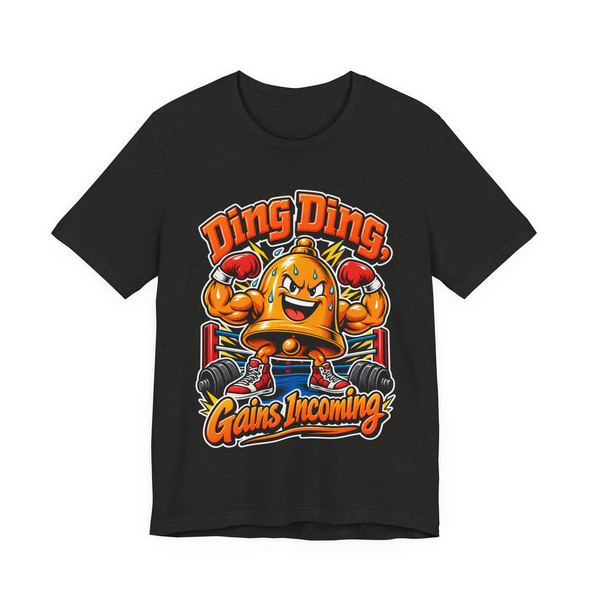 Ding Ding, Gains Incoming Funny Fitness T-Shirt
