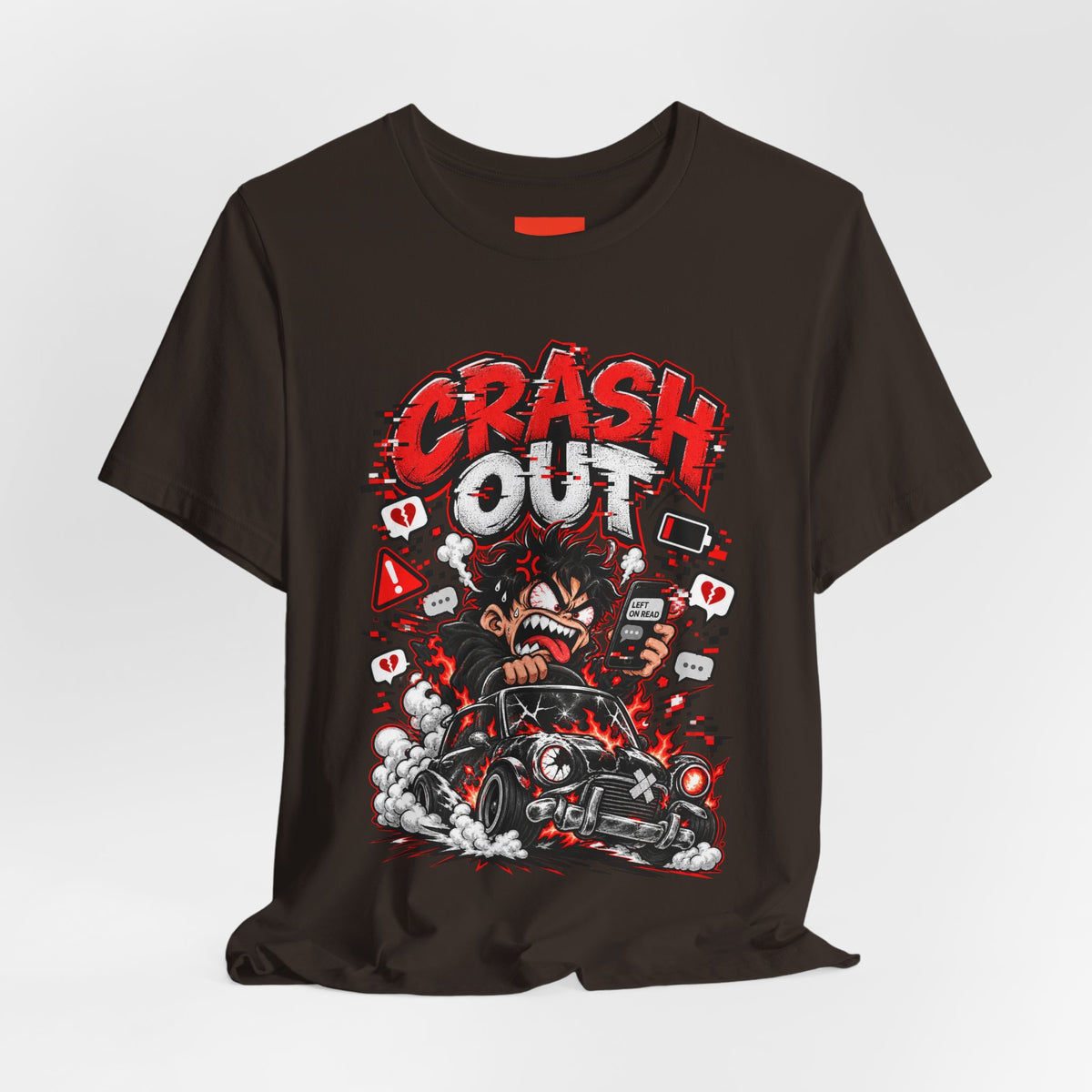 CRASH OUT Funny Streetwear T-Shirt