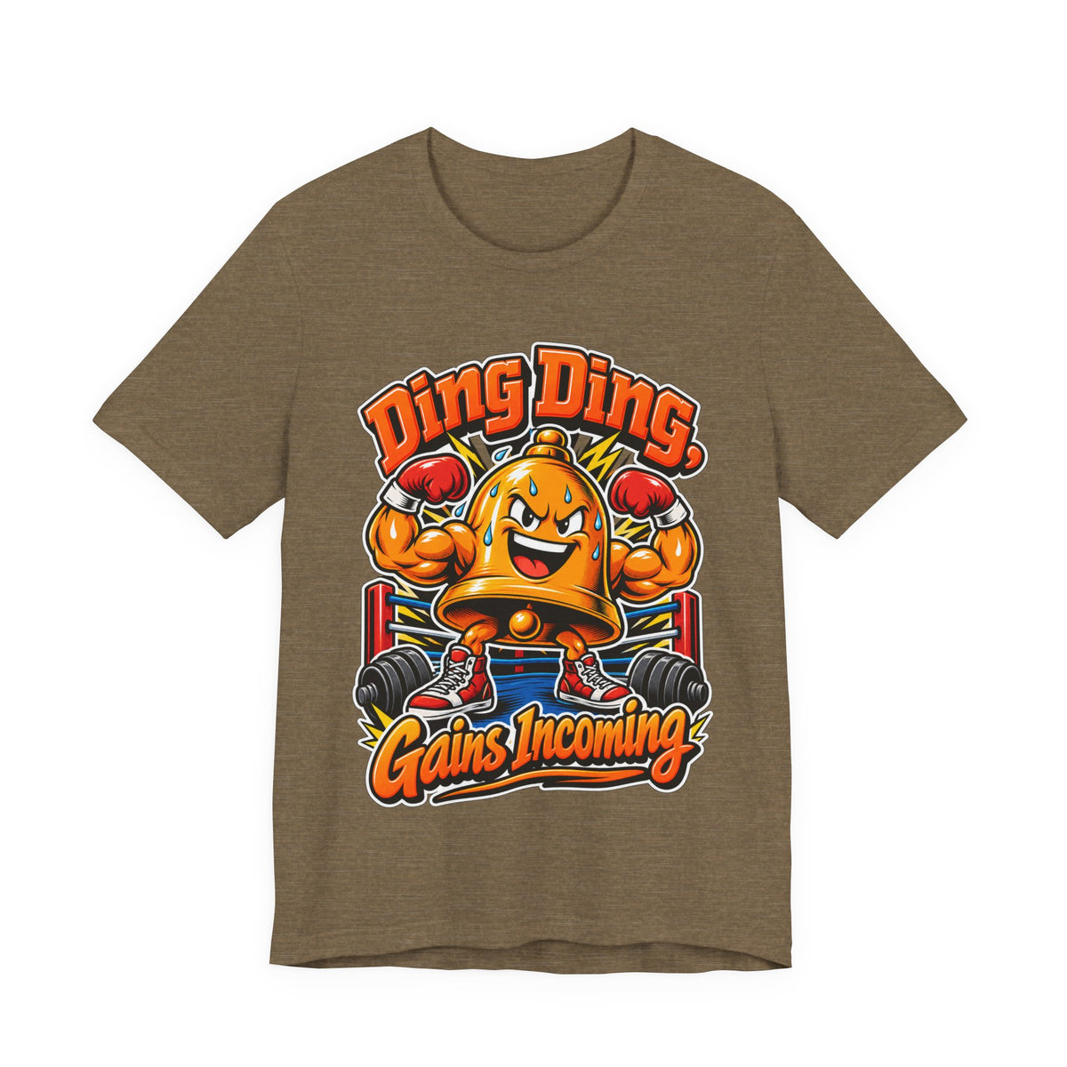 Ding Ding, Gains Incoming Funny Fitness T-Shirt