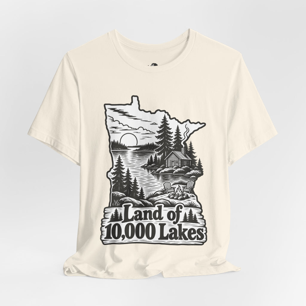 Land of 10,000 Lakes Funny Retro Vintage T-Shirt