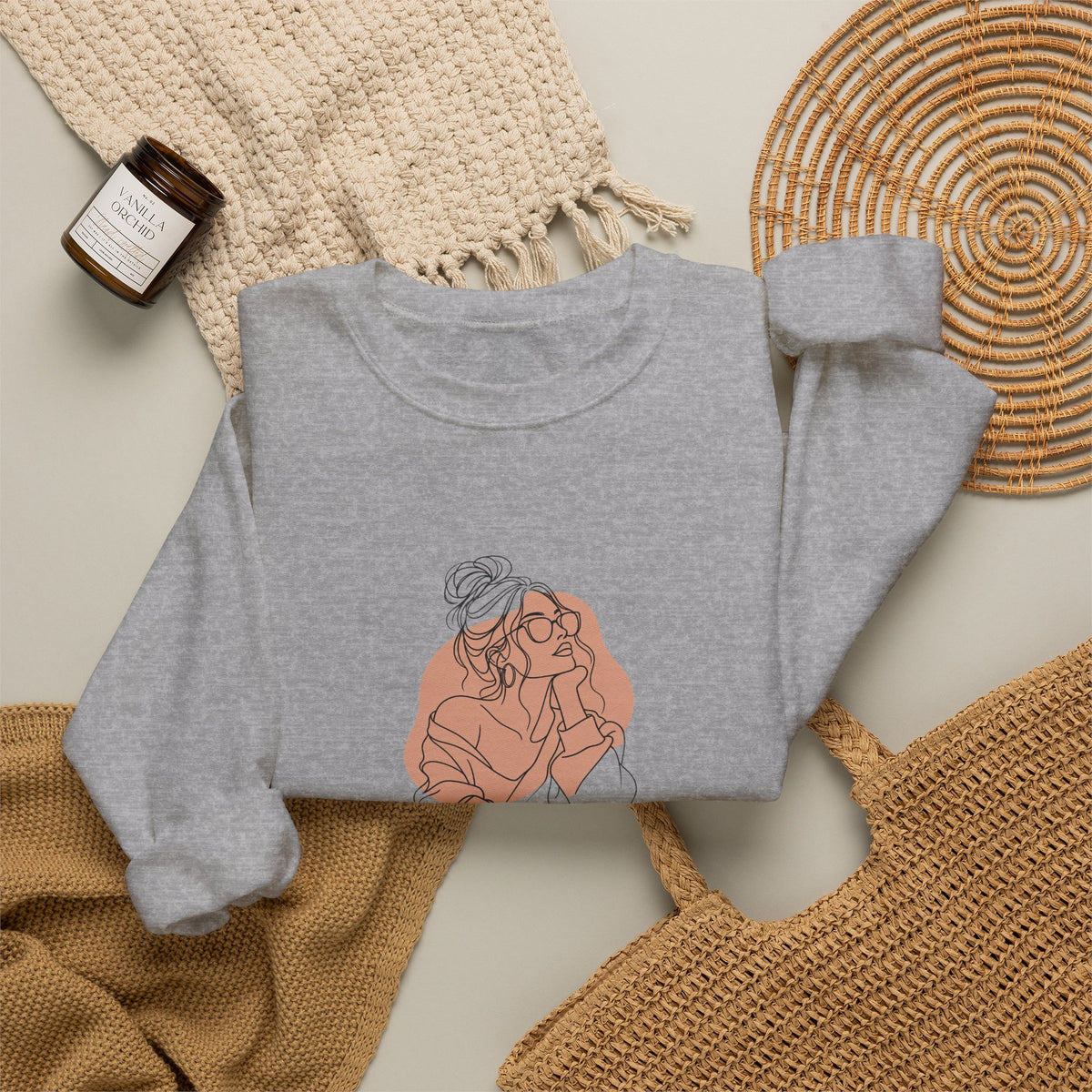 Low Effort, High Style Funny Minimalist Sweatshirt