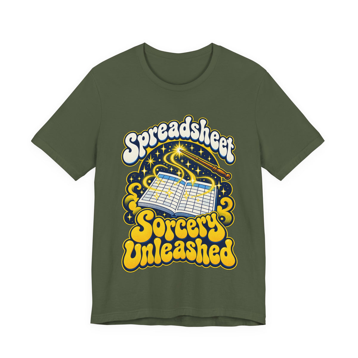 Spreadsheet Sorcery Unleashed Funny Office Humor T-Shirt