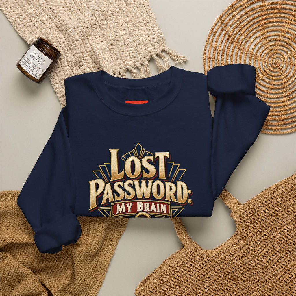 Lost Password: My Brain Funny IT Sweatshirt