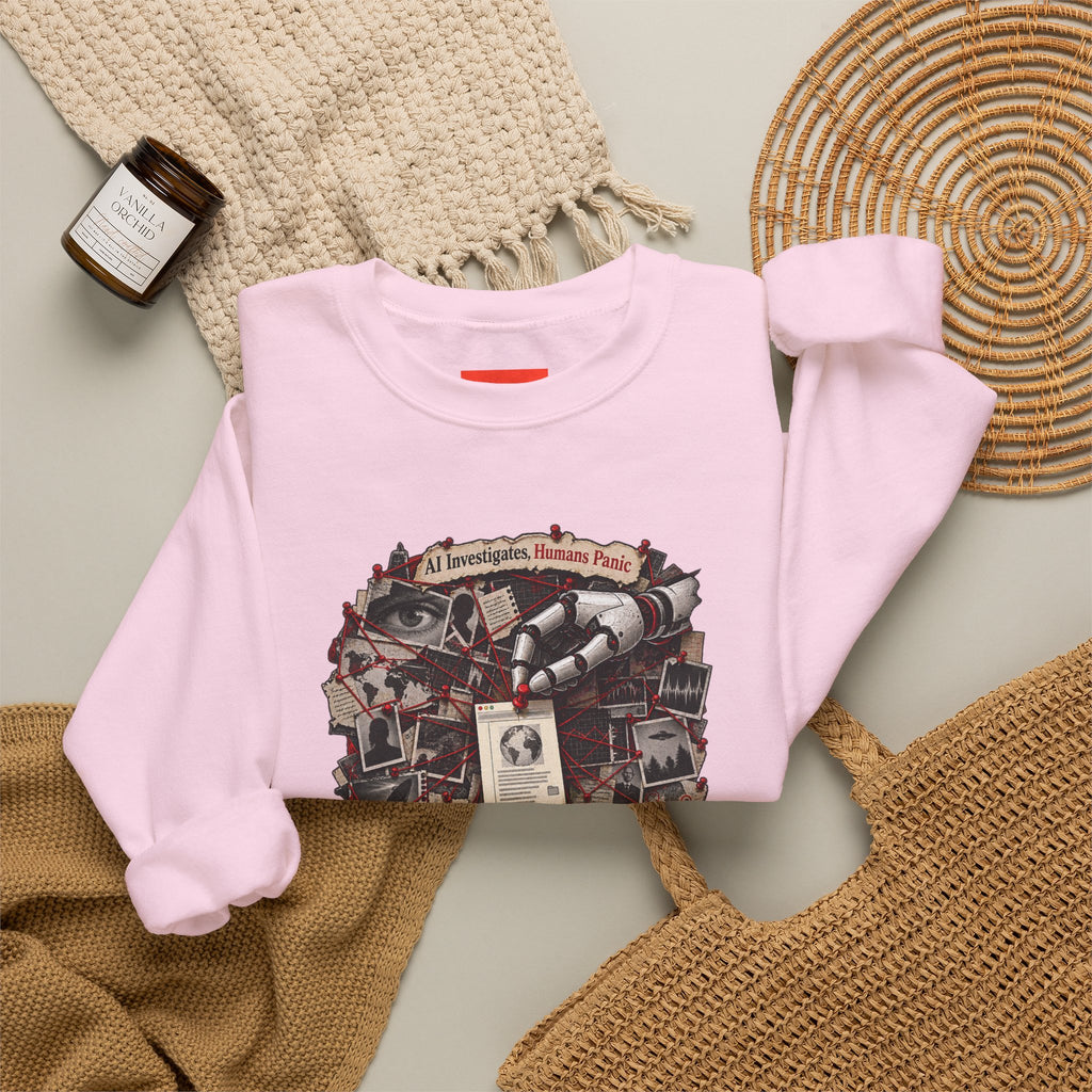 AI Investigates, Humans Panic Funny Programmer Sweatshirt