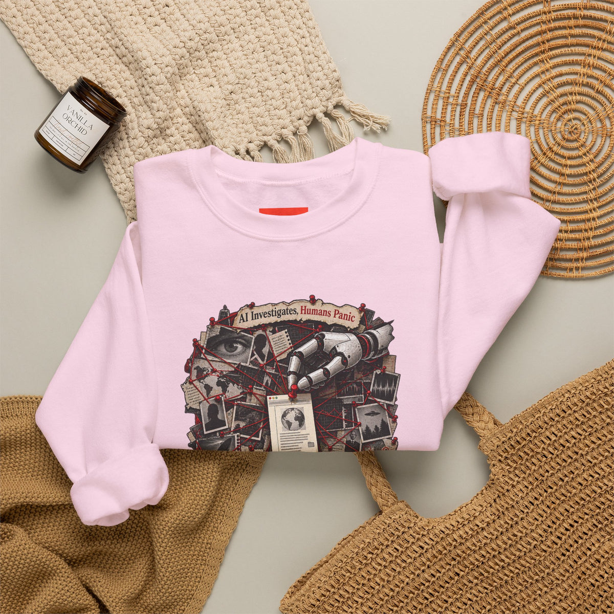 AI Investigates, Humans Panic Funny Programmer Sweatshirt