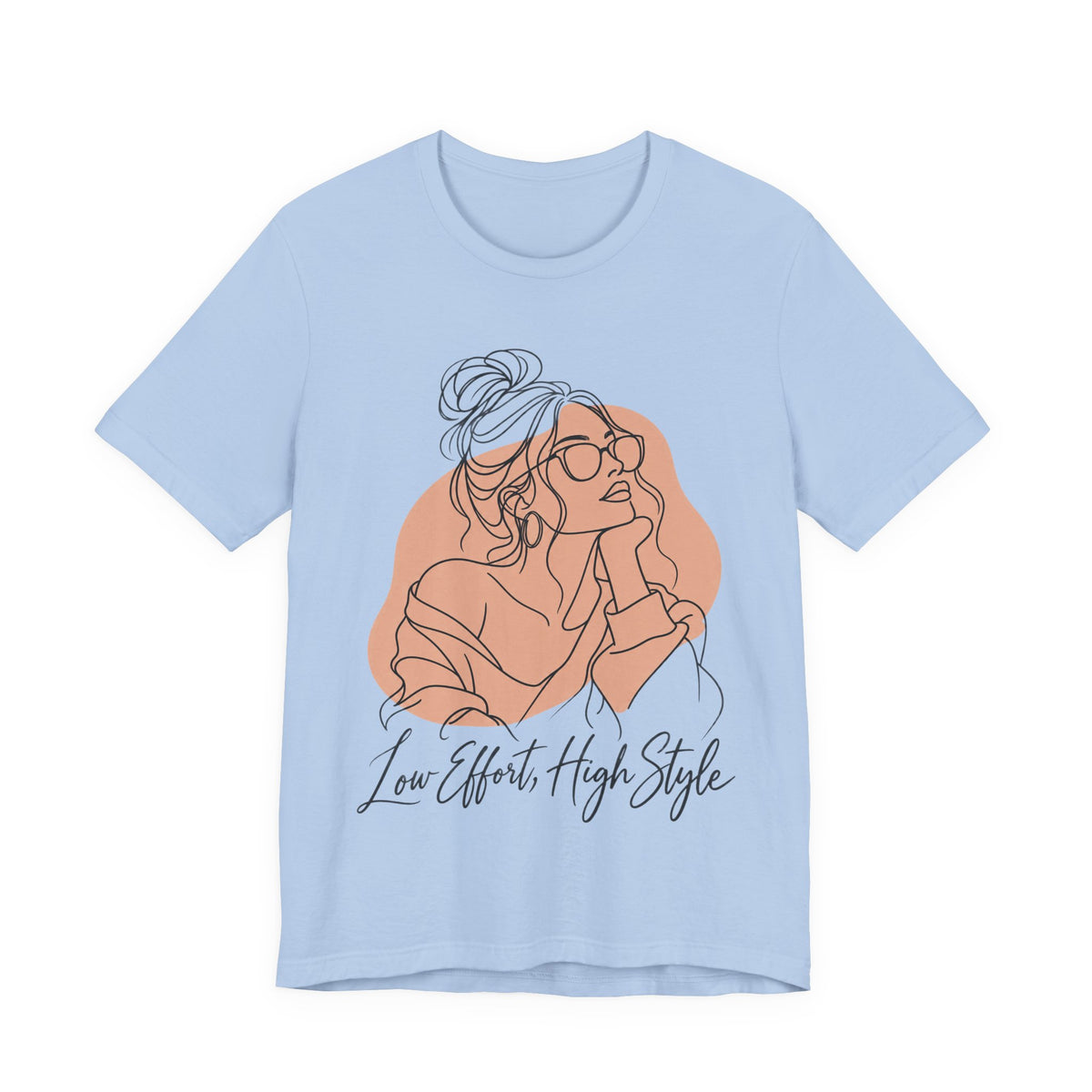 Low Effort, High Style Funny Minimalist T-Shirt