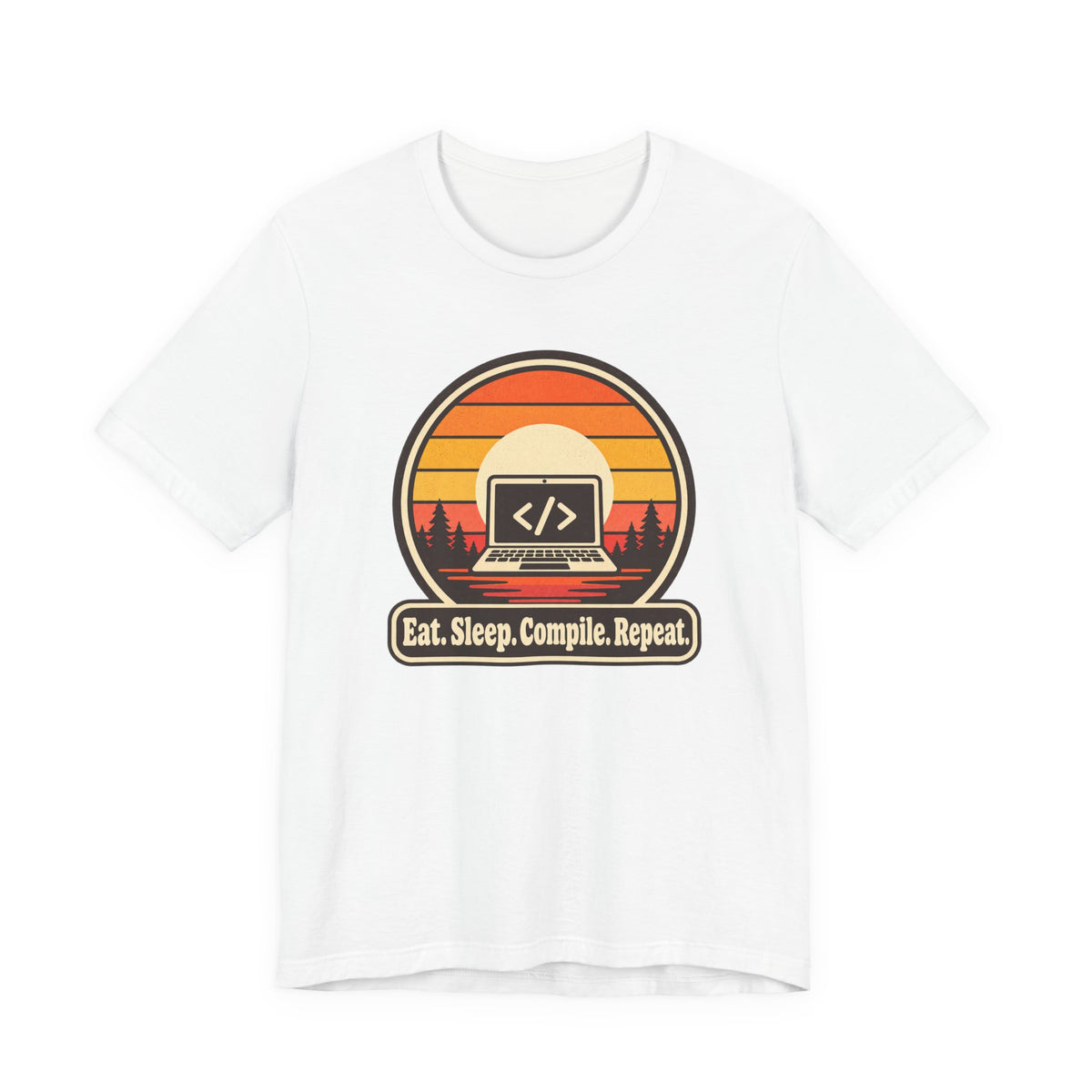 Eat Sleep Compile Repeat Funny Programmer T-Shirt