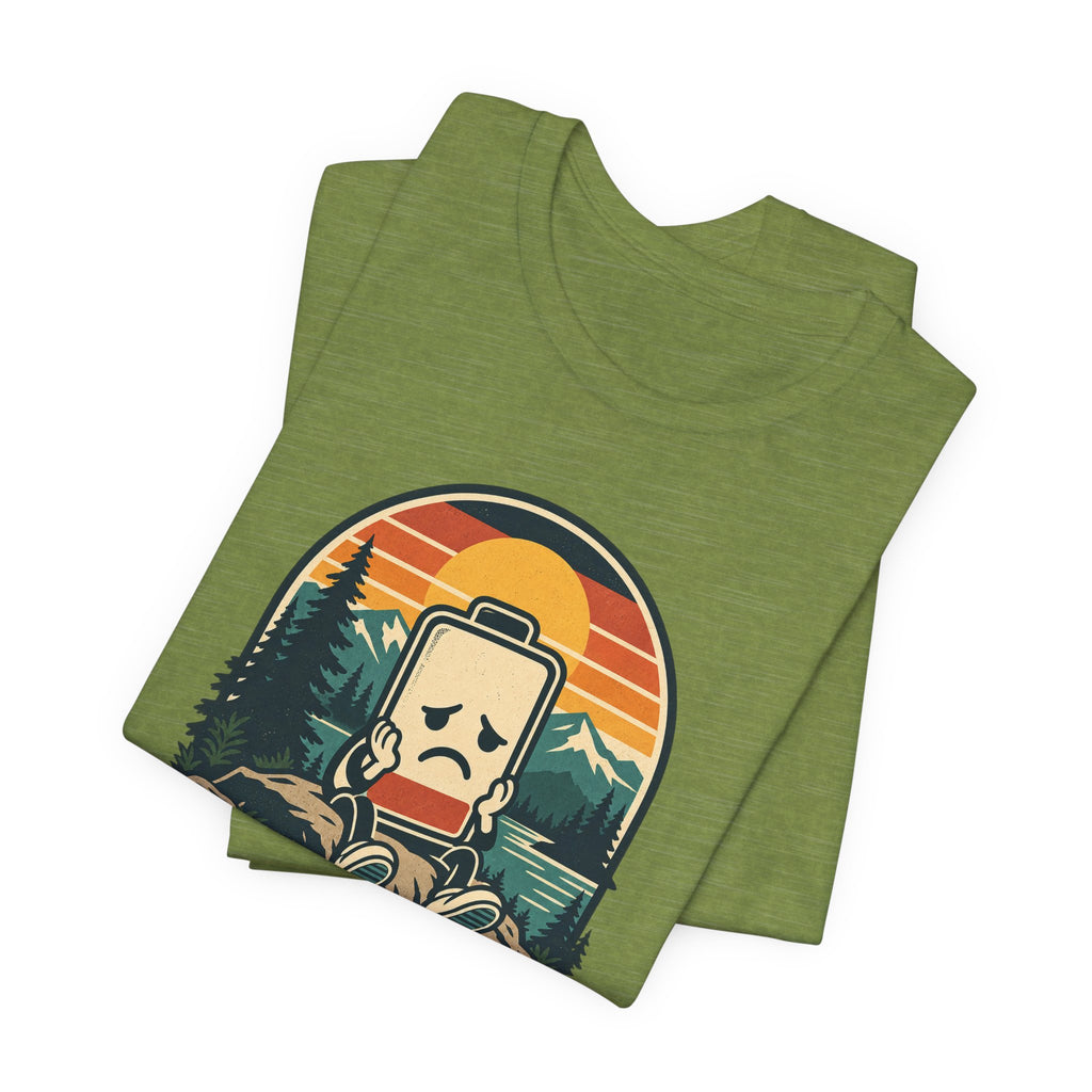 Mood: Low Battery Funny Tech T-Shirt