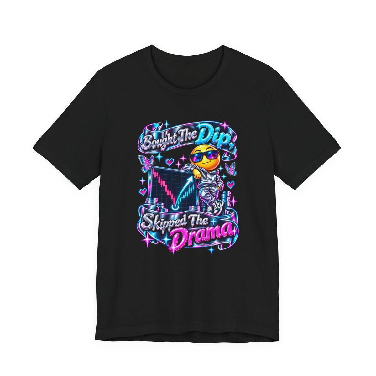 Bought The Dip, Skipped The Drama Funny Stock Market T-Shirt