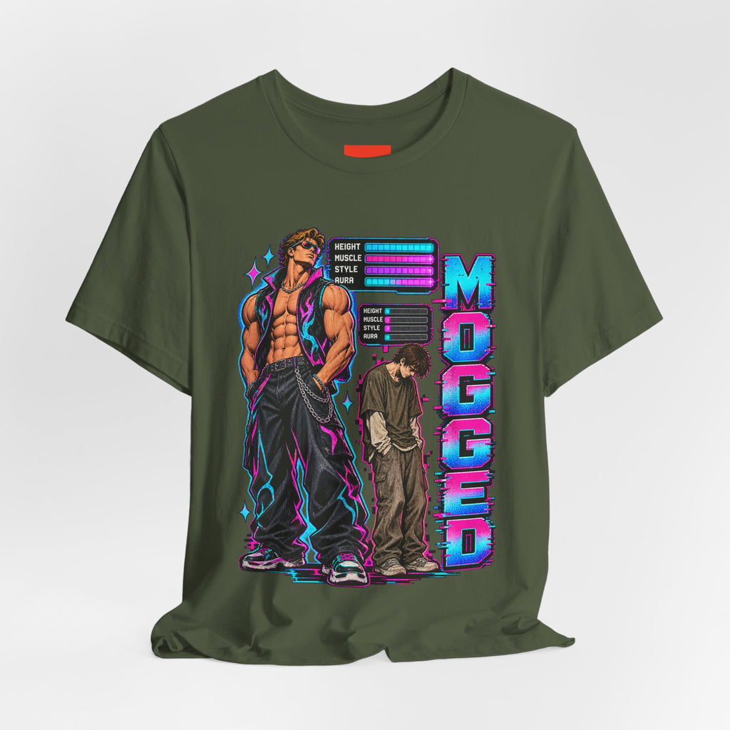 MOGGED Funny Y2K Graphic T-Shirt