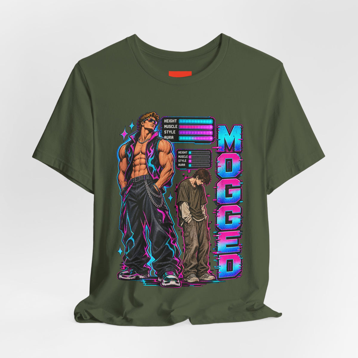 MOGGED Funny Y2K Graphic T-Shirt