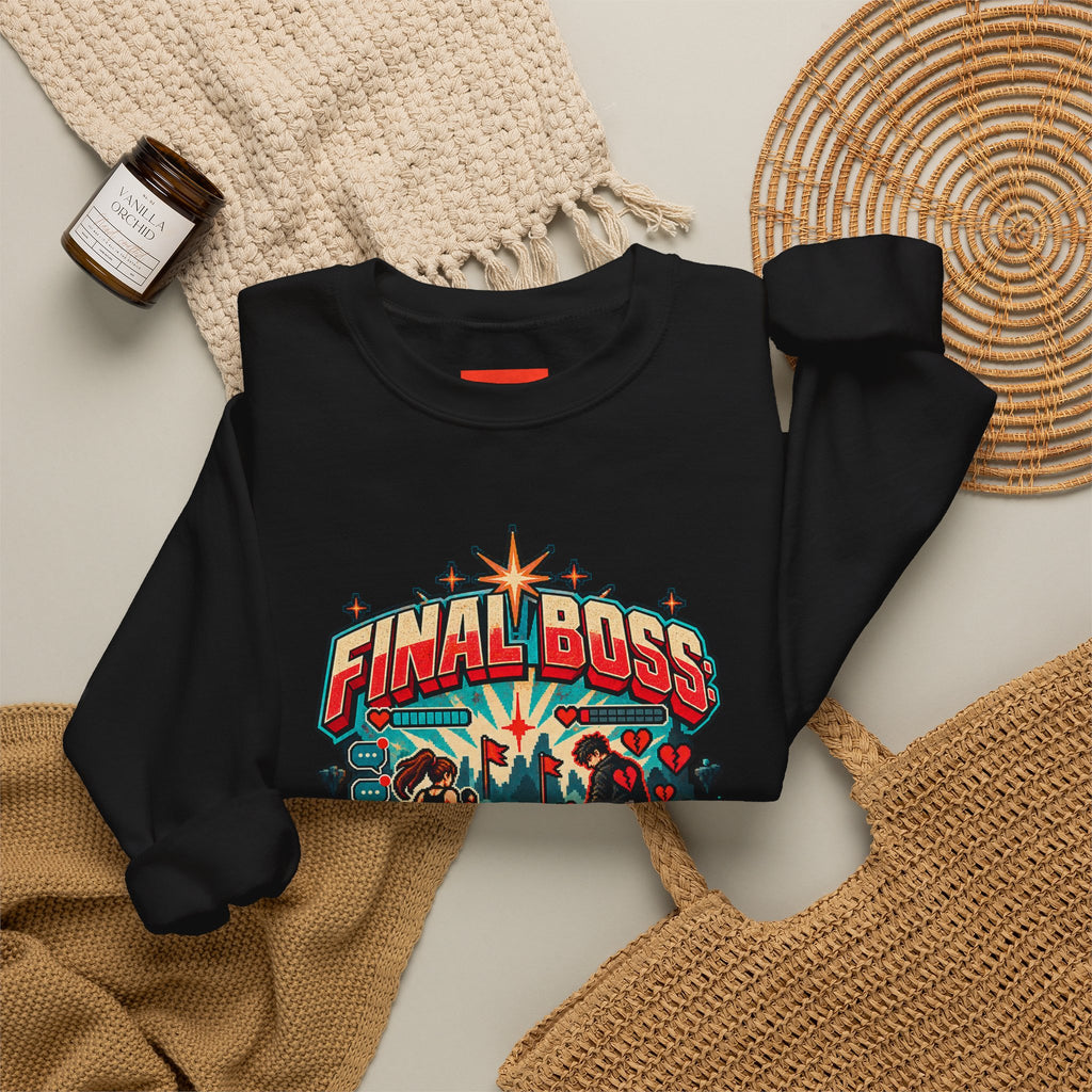 FINAL BOSS: MY EX Funny Retro Vintage Sweatshirt