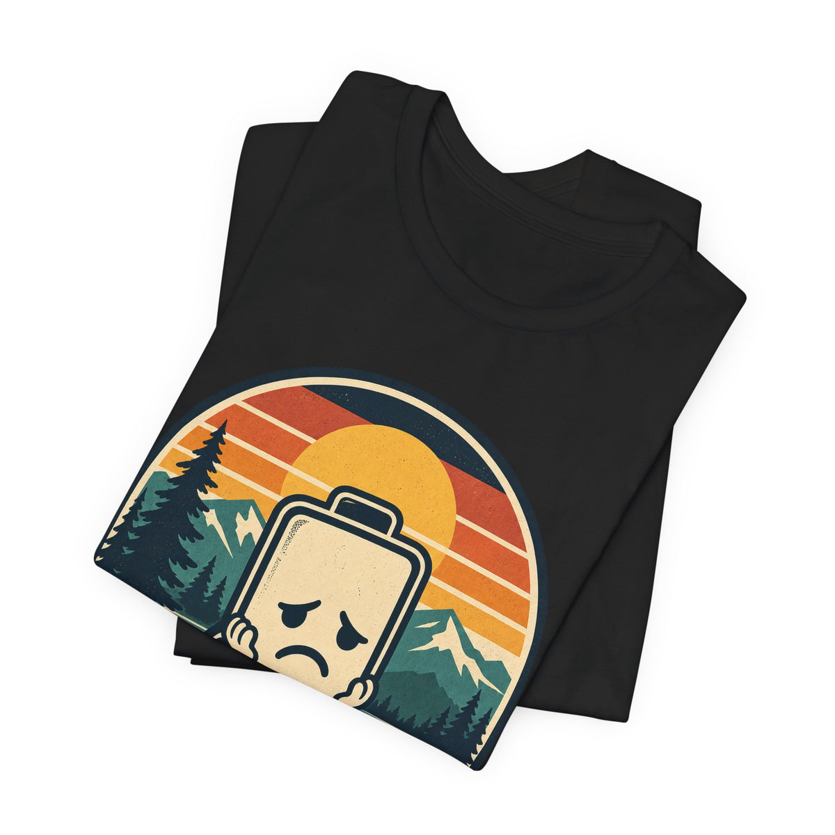 Mood: Low Battery Funny Tech T-Shirt