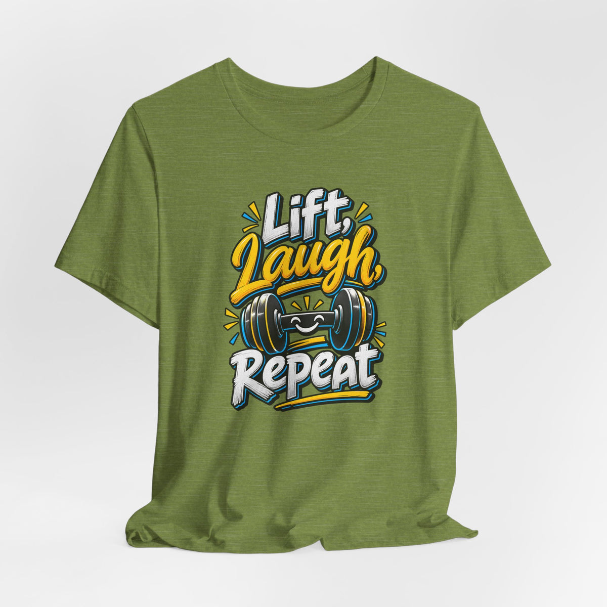 Lift, Laugh, Repeat Funny Fitness T-Shirt