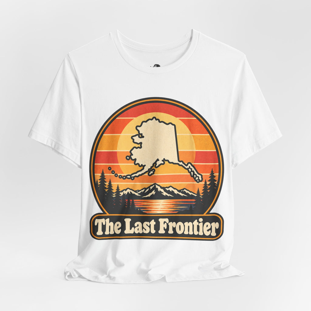 The Last Frontier Funny Minimalist Typography T-Shirt