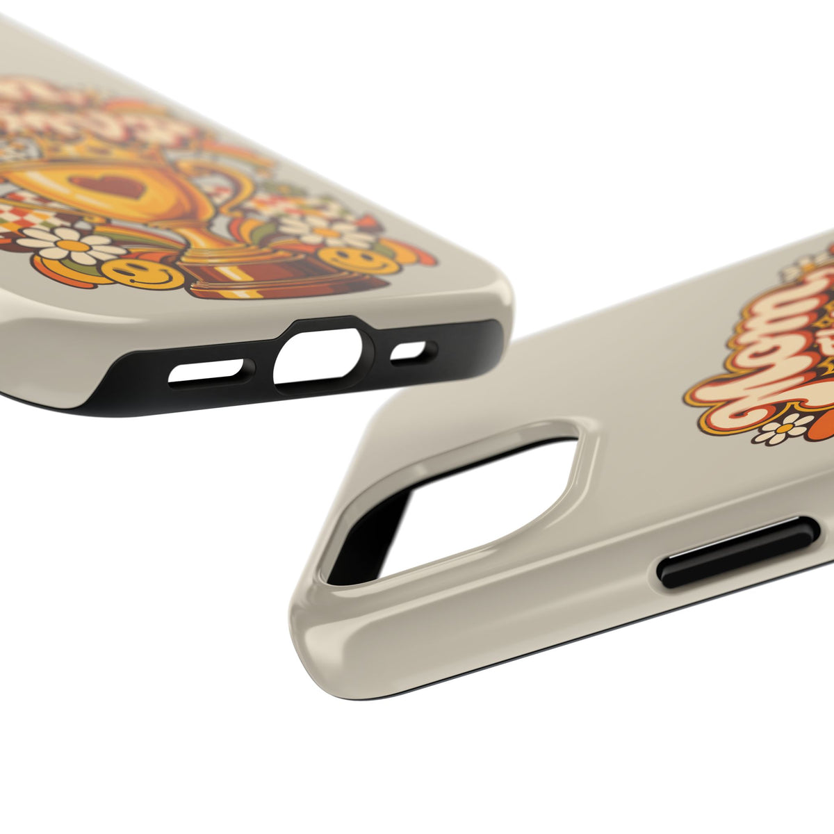 Phone Case — "Mom The Real MVP" Retro Trophy Design