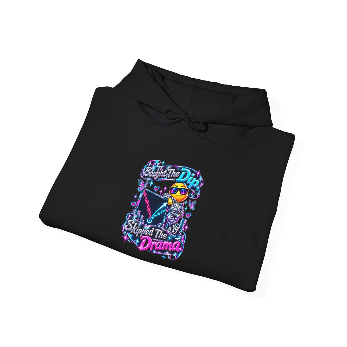 Bought The Dip, Skipped The Drama Funny Stock Market Hoodie