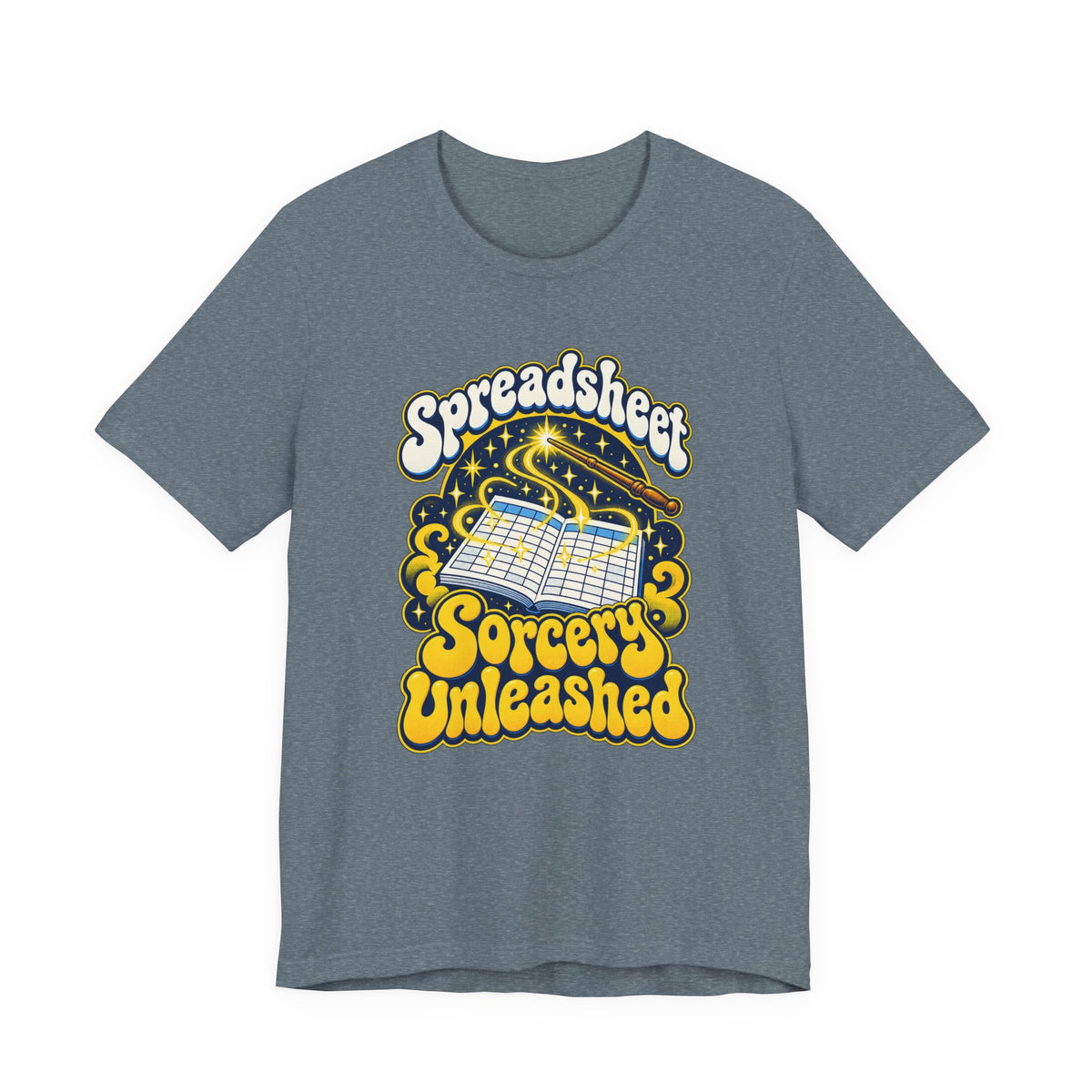 Spreadsheet Sorcery Unleashed Funny Office Humor T-Shirt