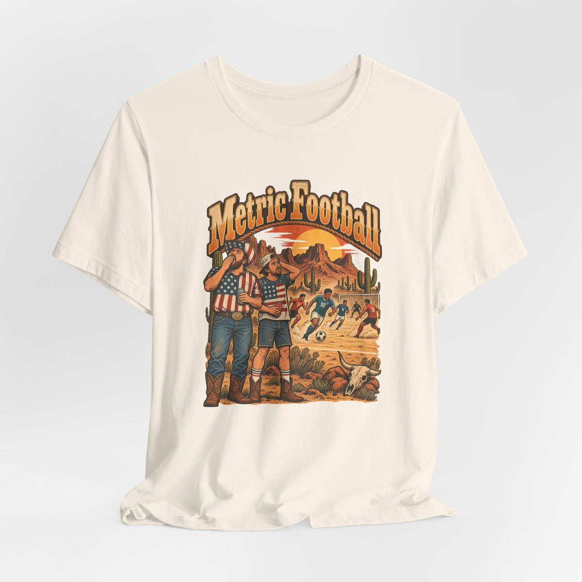 Metric Football Funny Western Ranch T-Shirt
