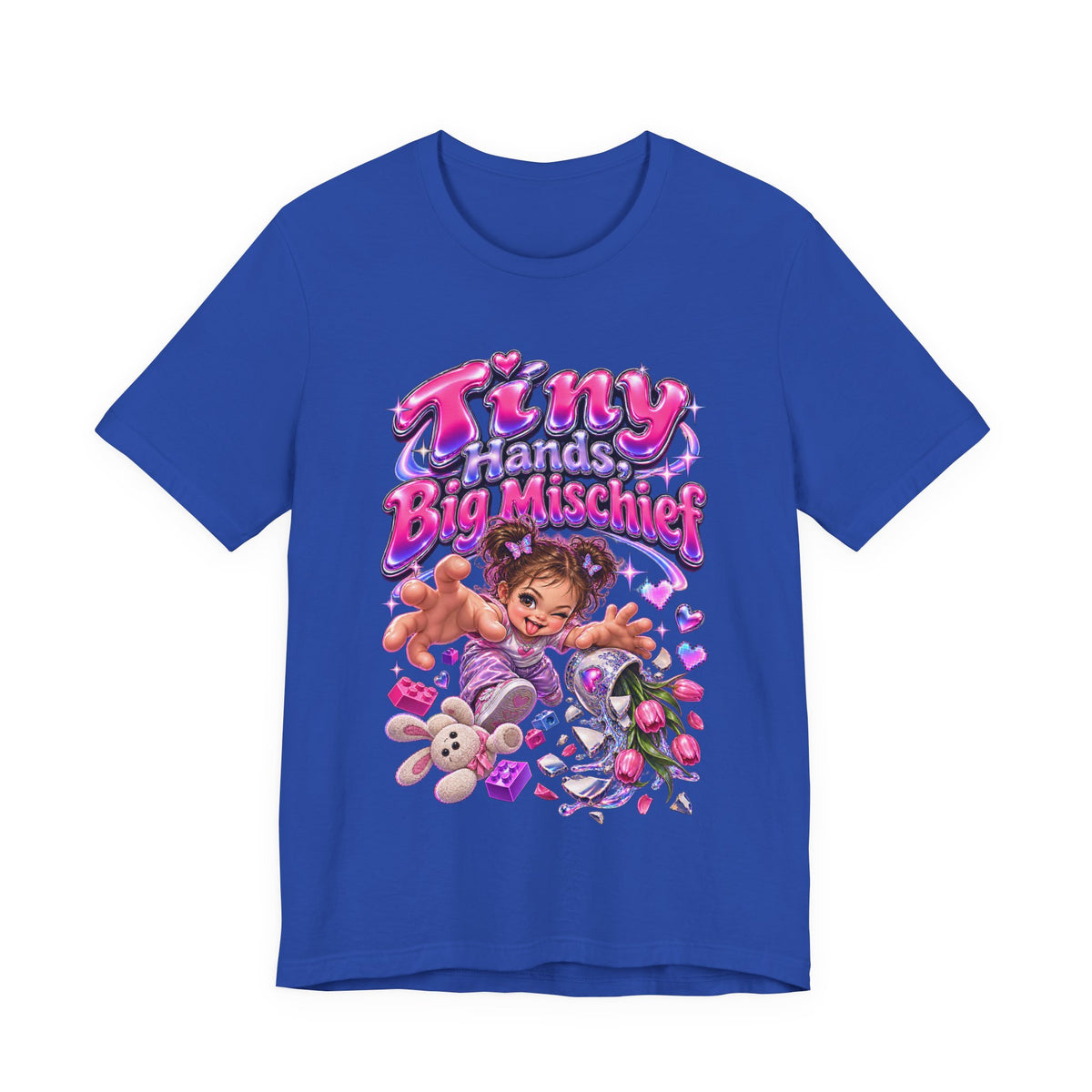 Tiny Hands, Big Mischief Funny Parent Humor T-Shirt