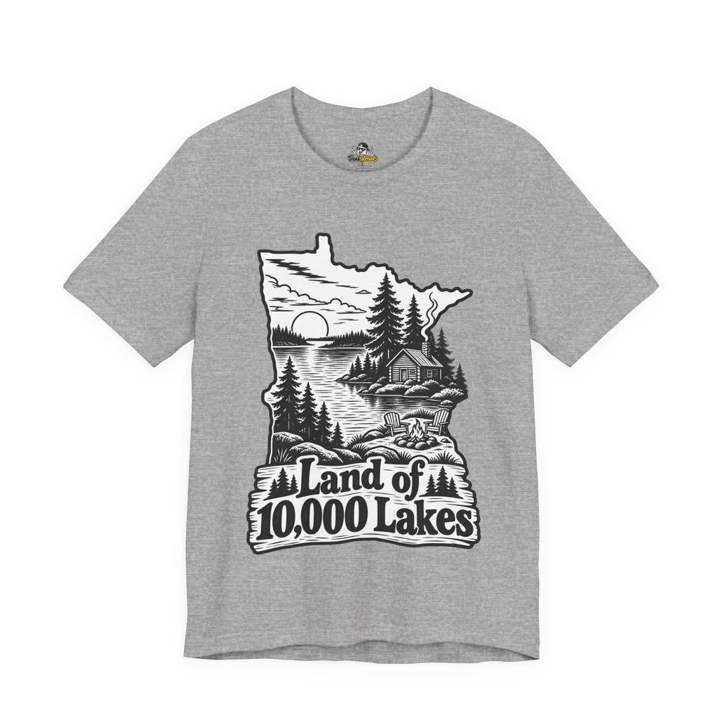 Land of 10,000 Lakes Funny Retro Vintage T-Shirt