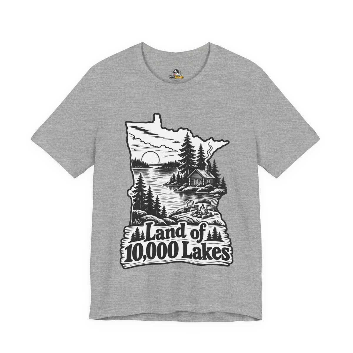 Land of 10,000 Lakes Funny Retro Vintage T-Shirt