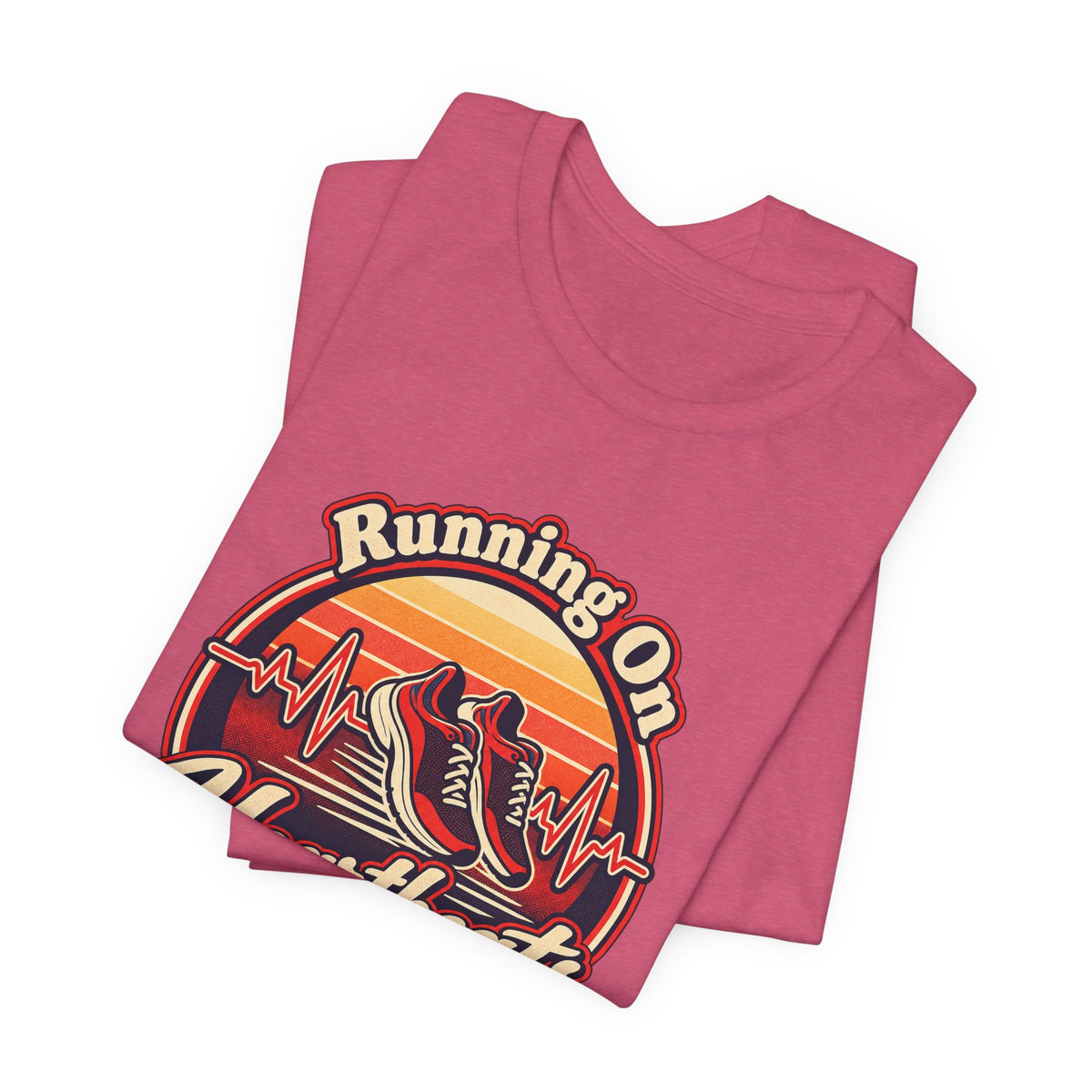 Running On Heartbeats and Hustle Funny Nurse T-Shirt
