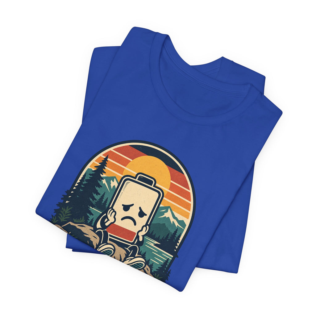 Mood: Low Battery Funny Tech T-Shirt