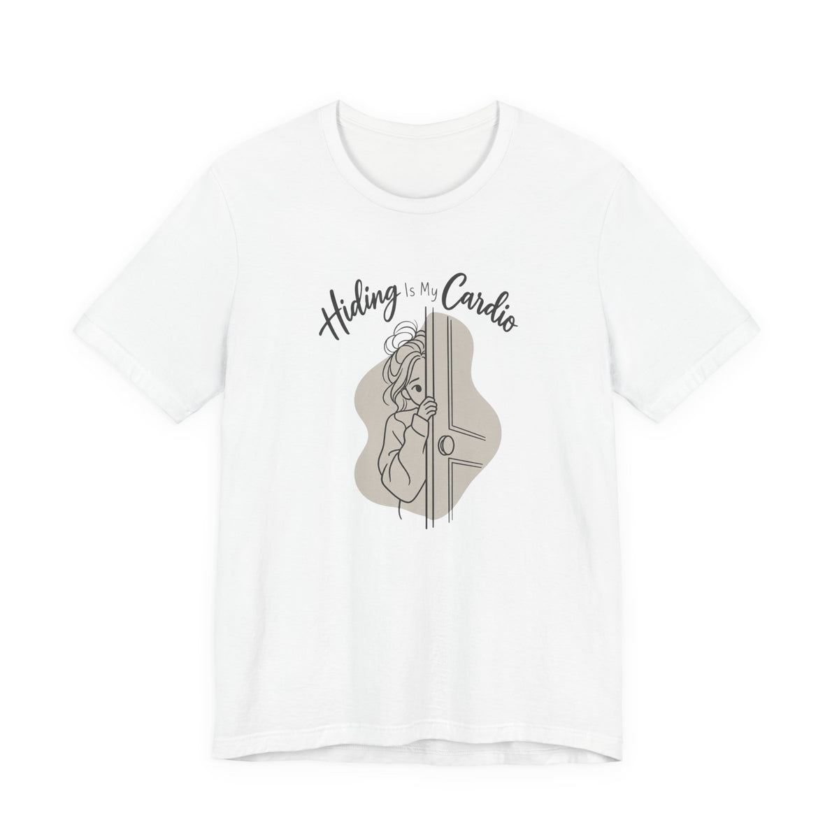 Hiding Is My Cardio Funny Introvert T-Shirt