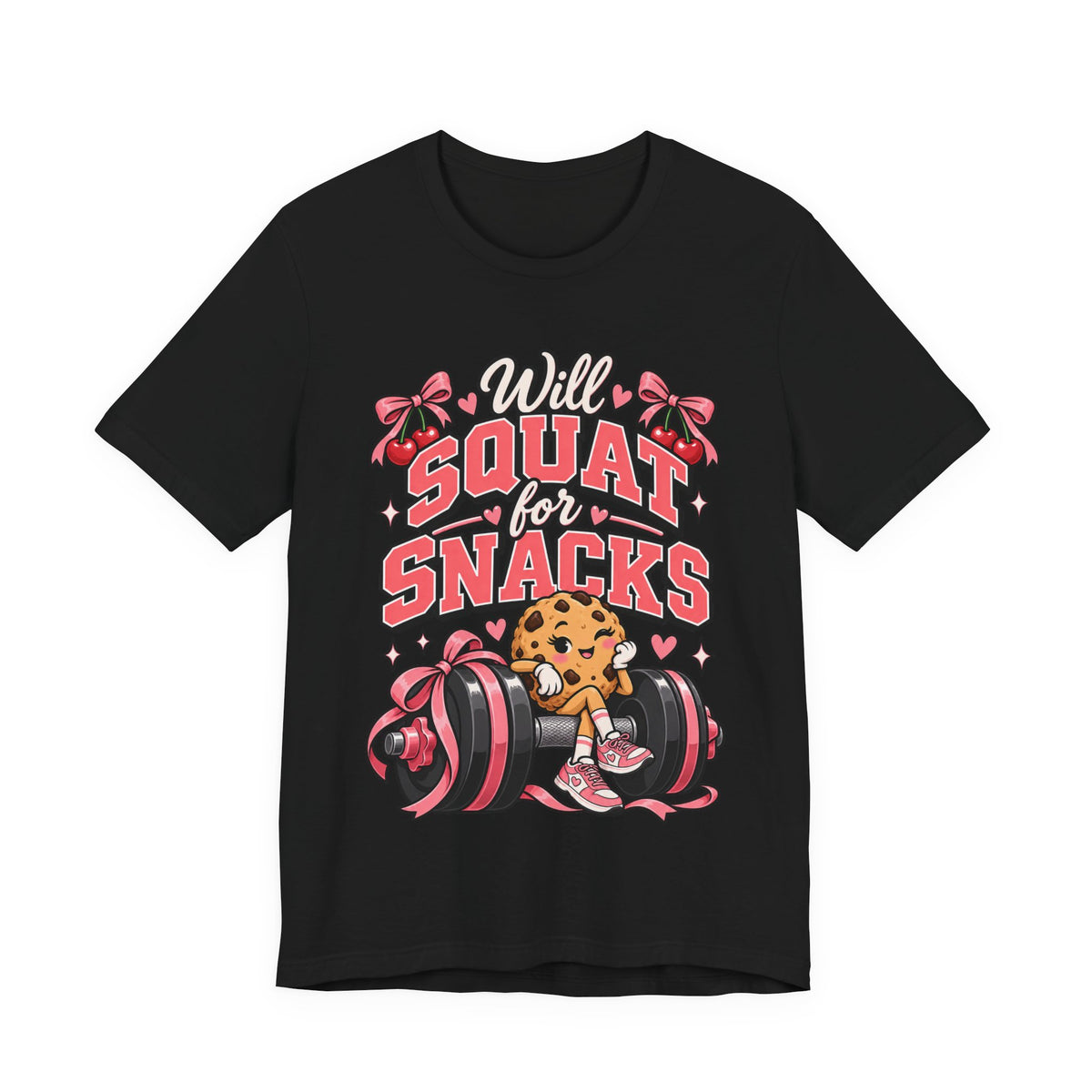 Will Squat for Snacks Funny Fitness T-Shirt