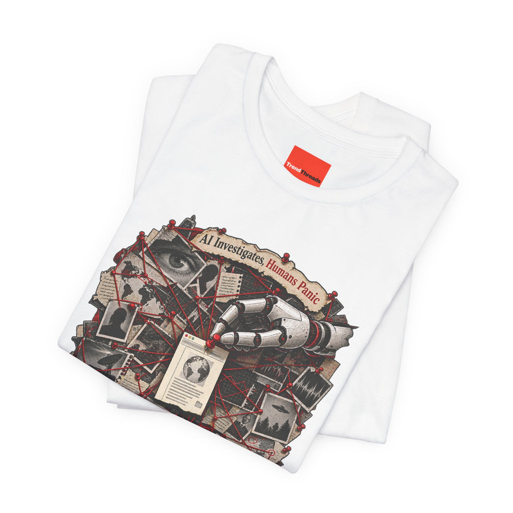 AI Investigates, Humans Panic Funny Programmer T-Shirt