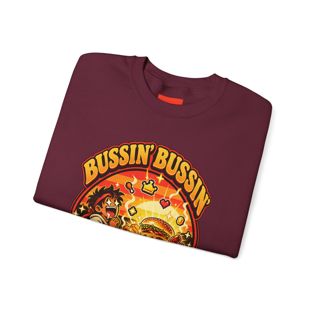Bussin’ Bussin’ Funny Retro Vintage Sweatshirt