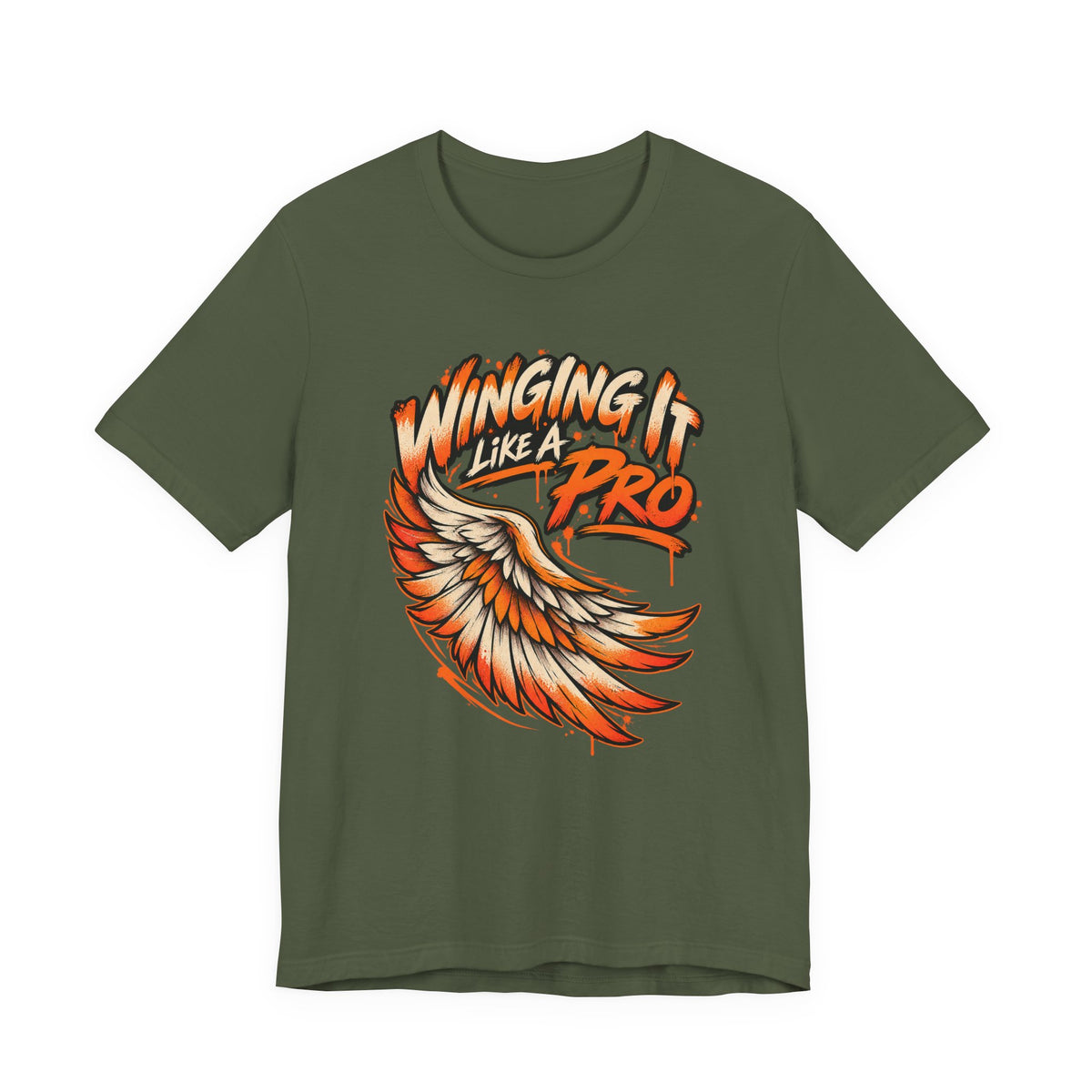 Winging It Like A Pro Funny Self-Deprecation T-Shirt