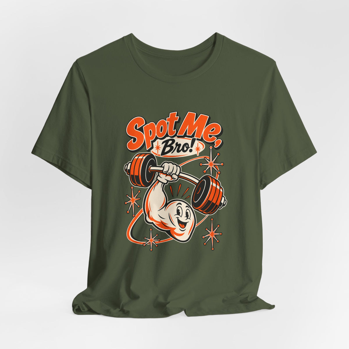Spot Me, Bro! Funny Fitness T-Shirt