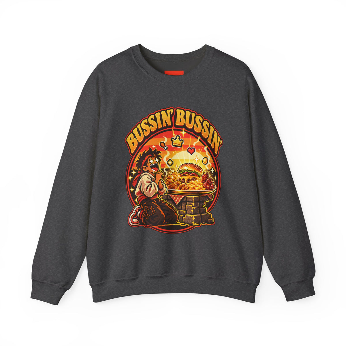 Bussin’ Bussin’ Funny Retro Vintage Sweatshirt