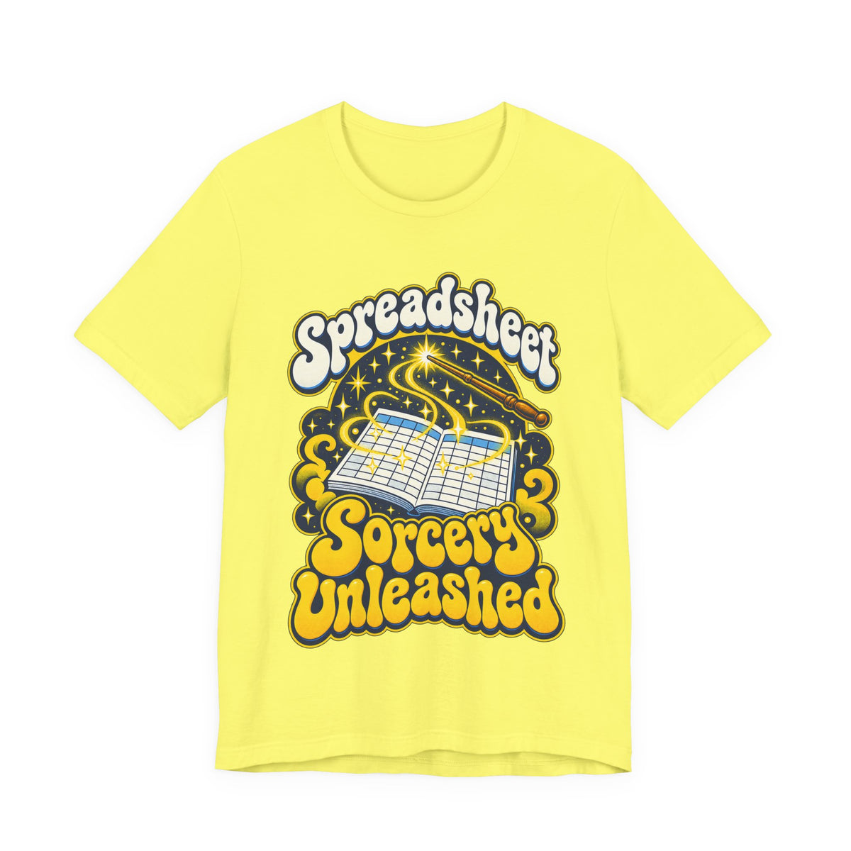 Spreadsheet Sorcery Unleashed Funny Office Humor T-Shirt