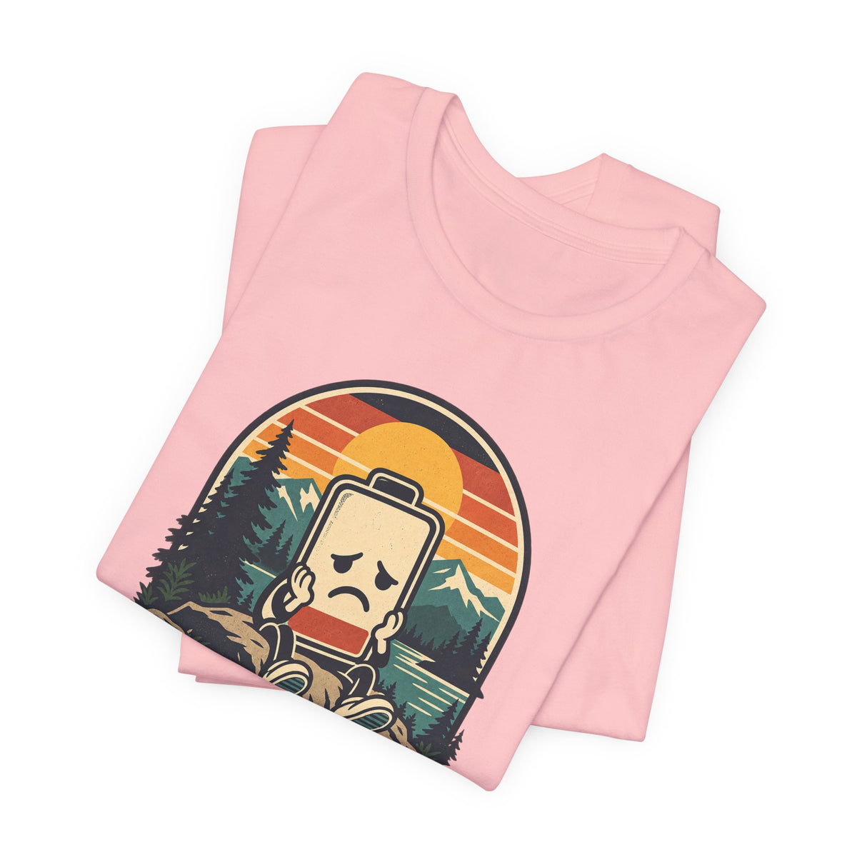 Mood: Low Battery Funny Tech T-Shirt