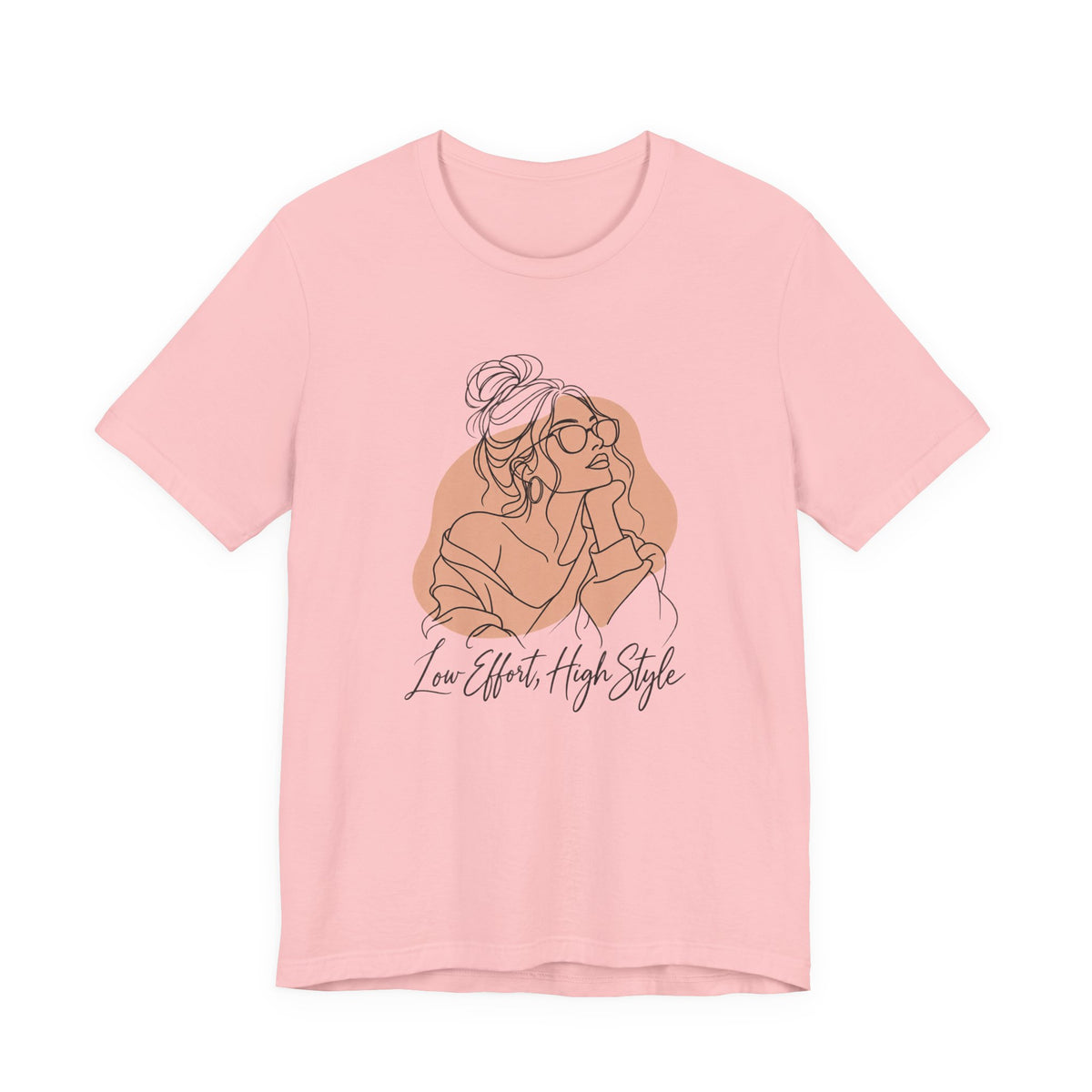 Low Effort, High Style Funny Minimalist T-Shirt