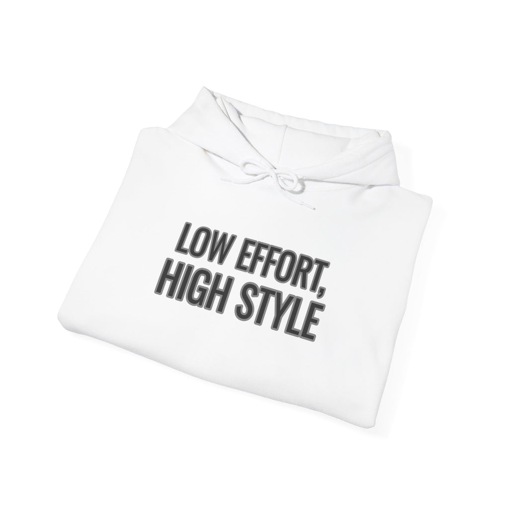 Low Effort, High Style Funny Minimalist Hoodie