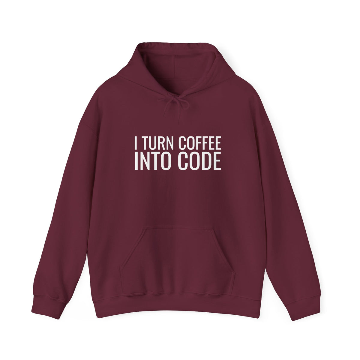 I Turn Coffee Into Code Funny Programmer Hoodie
