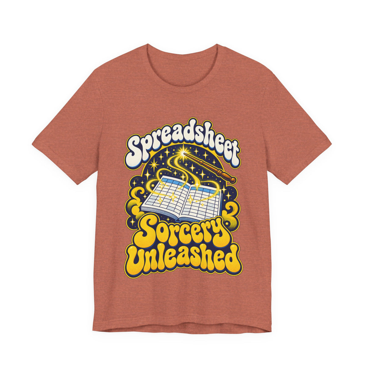 Spreadsheet Sorcery Unleashed Funny Office Humor T-Shirt